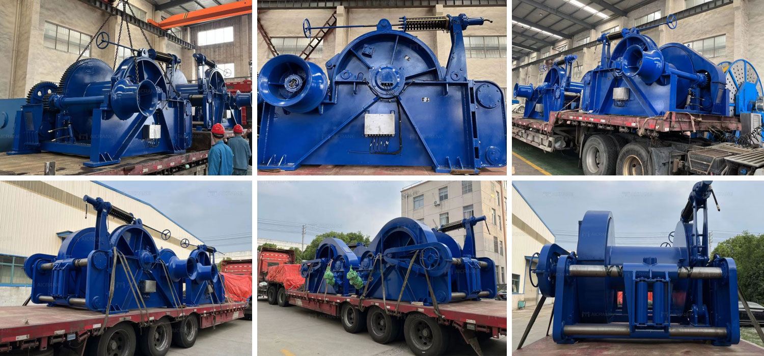 Pengiriman Winch Jangkar Hidraulik 30 Ton Ke Nigeria